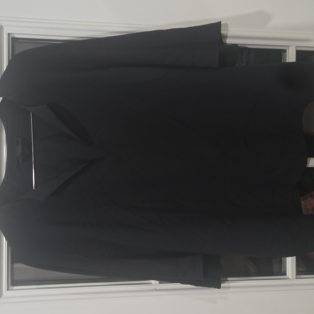 THE ROW Black V-Neck Blouse